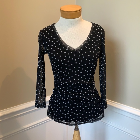 INC International Concepts Polka Dot Top - Picture 1 of 7